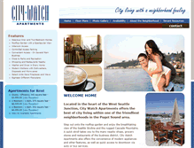 Tablet Screenshot of citywatchapts.com